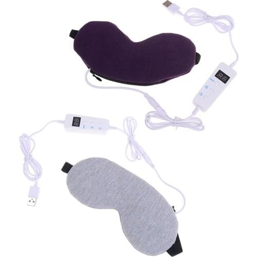 1pc Eye Mask Adjustable Elasticated Tape Temperature Control Heat Steam Eye Mask Dry USB Hot Pads Eye Care Hot Pads Eye Care