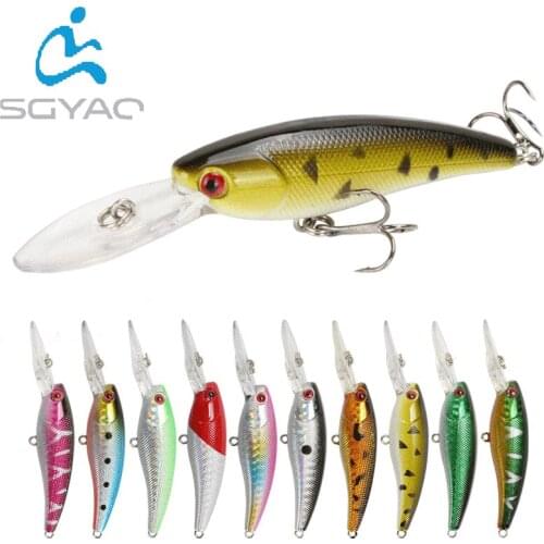 1pcs Fishing Lure 9cm 8.6g Minnow Crankbait Wobblers 3D Eyes Perch Artificial Bait Pike Carp Bait Swim Bait Fishing Pesca