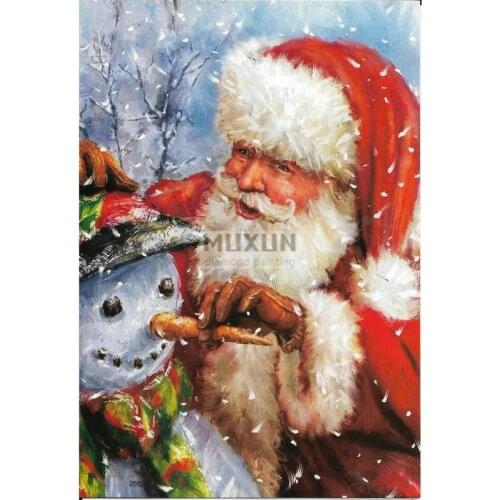 5D Diy Diamond Painting Cross Stitch Full Square Mosaic Pasted diamond Embroidery Santa Claus Needlework rhinestone Kits Crafts