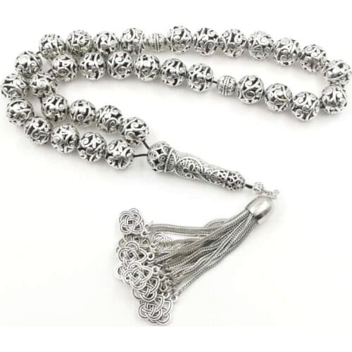 2020 Big Tasbih special gift RAMADAN arab fashion bracelet Misbaha high quality islamic New Metal tassels Muslim jewelry rosary