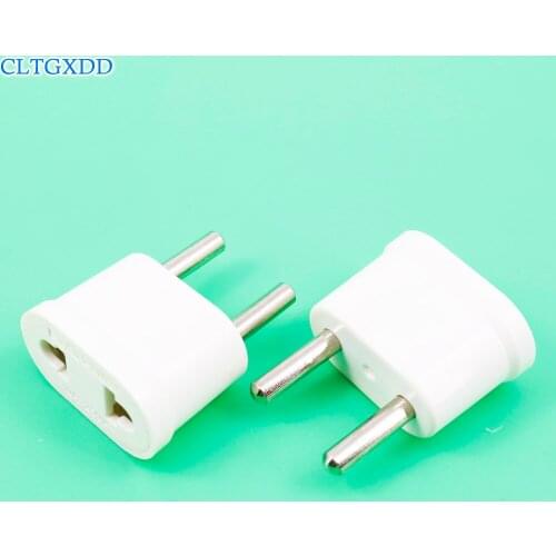 Cltgxdd 35pcs/lot New Top EU Euro Europe to US Power AC Wall Plug Converter Travel Adapter Home Use High Quality Hot Sale