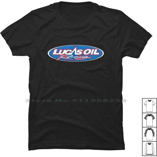 Lucas Oil Racing T Shirt 100% Cotton Racing Lucas Luca Oil Ra