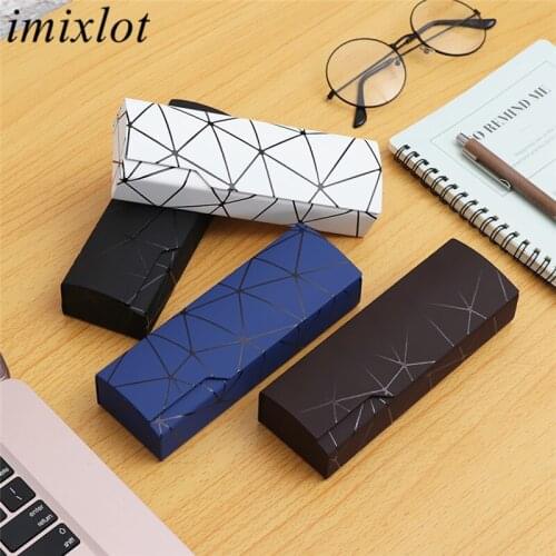 Imixlot 1PC Simple High-grade Unisex Portable Glasses Box Fashion Rectangle Reading Glasses Case Portable Eyewear Accessories