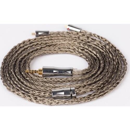 KBEAR Show OFC Upgrade 24 Core 336 Strands 5N Silver Plated Cable 2.5mm/3,5mm/4.4mm For earphone blon 01 blon mini A8