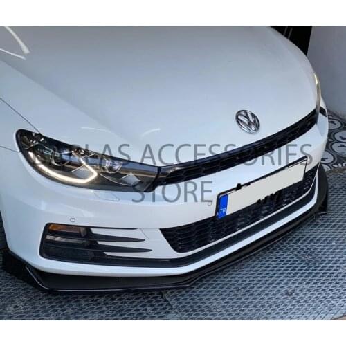 Volkswagen Scirocco Front Bumper Attachment Gloss Black 3 Pcs