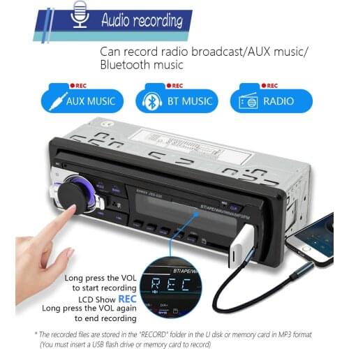 MLOVELIN 1Din Mp3 Car Multimedia player USB Aux Input SD Radio player 2V In-dash 1 din Car MP3 USB Multimedia Autoradio Player