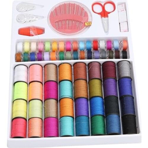 Sewing Kits Portable DIY Multi-function Sewing Box Set for Handmade Knitting Stitching Embroidery Thread Sewing Accessories