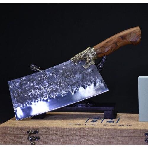 Authentic Longquan ghost hand-made sharpener household kitchen meat cleaver, hand-forged non-stick knife kitchen knives