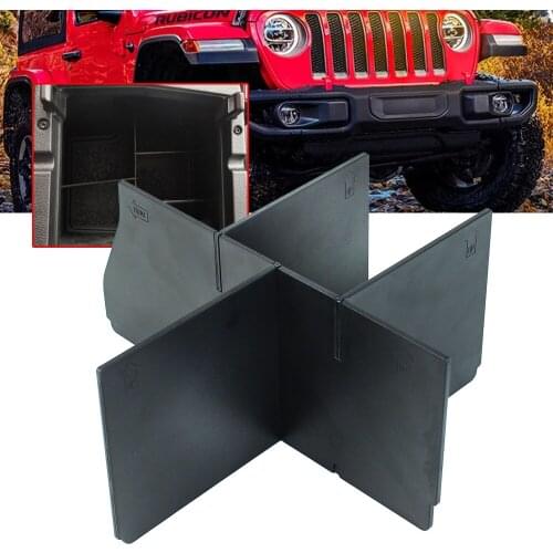 For Jeep Wrangler JL 2018-2019 Plastic Center Console Armrest Box Tray Organizer