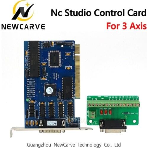 CNC Ncstudio 3 Axis Controller Breakout Board Control Card For CNC Router Ncstudio V5 5.4.49/5.5.55/5.5.60 software NEWCARVE