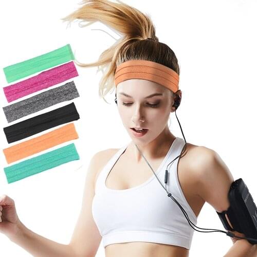 1PCS Sport Fitness Headband Tennis Badminton Basketball Running Hair Bands Non Slip Men Women Wide Workout Sweatbands Hygge Band