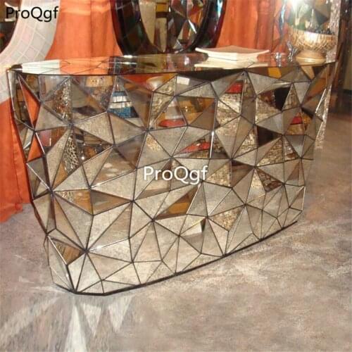 Prodgf 1Pcs A Set ins Gorgeous Mirror Effect Reception Table Desk