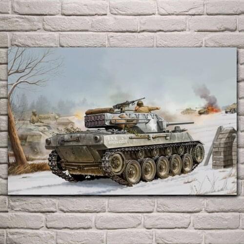 M18 Hellket Hellcat 76 mm self propelled gun artillery fighter tanks QX105 room home wall modern art decor wood frame poster