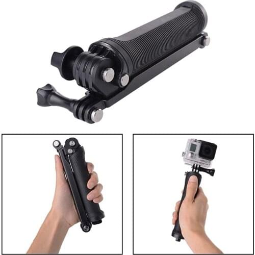 3Way Handheld Gopro Selfie Stick Foldable Extendable Camera Holder Rack Portable Waterproof Selfie Stick Grip Gopro Accessories