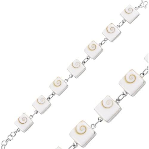 Silver 925 Sterling Pearl Bracelet
