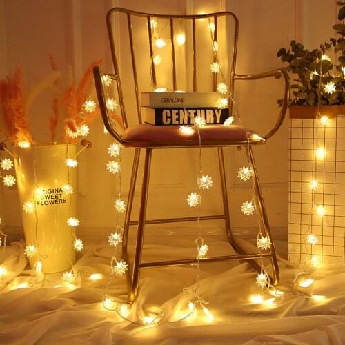 Wedding Home Indoor Decoration 20 LED Star Garland Lights String Battery Powered Fantasy Romantic Fairy Lamp