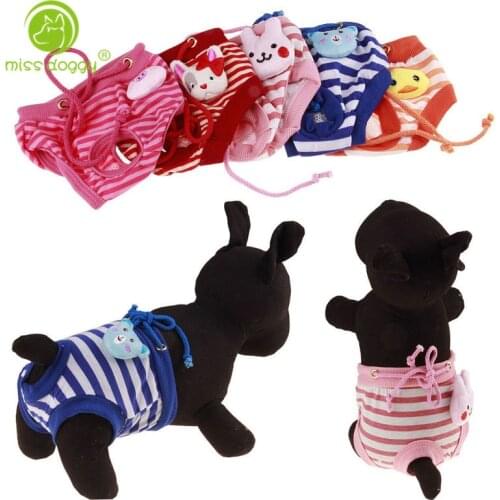 Female Dog Diaper Durable Doggie Diapers Pants Dog Wrap Panty Pet Underwear Briefs Shorts Sanitary Physiological Pants 05E