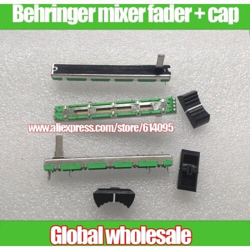 1pcs 2-channel double B10K Original Behringer mixer fader 7.5 CM 7.5CM 75MM B10KX2 Potentiometer B103 6pin Slide Potentiometer