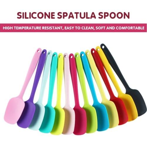 1pcs 27.2cm Baking Tools For Cakes Silicone Spatula Spoon LFGB Cookie Spatulas Pastry Scraper Mixer Buttter Ice Cream Scoop