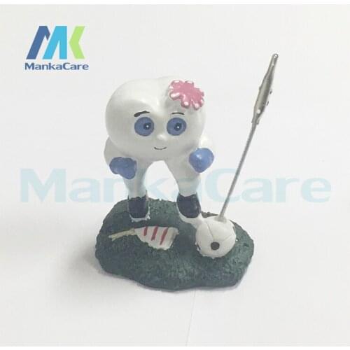 2 Set Name Card Holder Teeth Handicraft Dentist Gift Resin Crafts Furnishing Articles Creative Gifts Dental Clinic Decoration