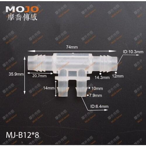 2020 Free shipping!(100pcs/Lots) MJ-B12X8 Plastic hose connectors four way pipe joint multiple pass pipe connectors