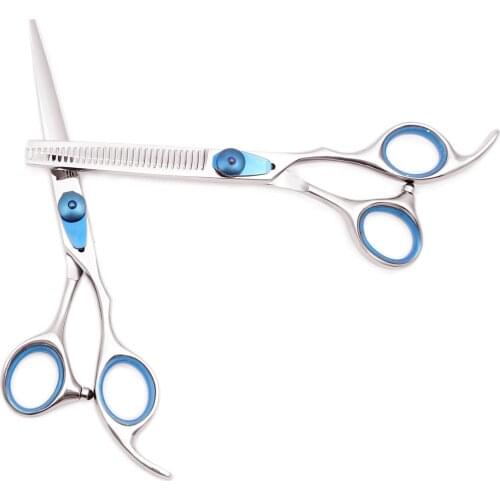 6" Hair Cutting Scissors Customize Logo Japanese Steel Barber Scissors Professional Thinning Shears Set Salon Beauty Tools 1015