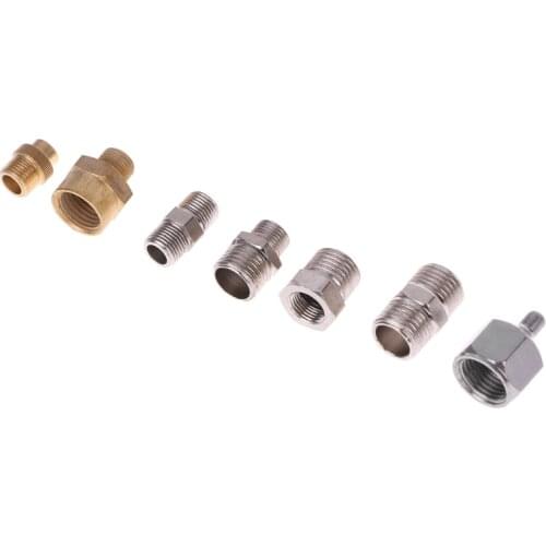 7Pcs/Set Airbrush Adaptor Kit Fitting Connector For Compressor & Spray Hose