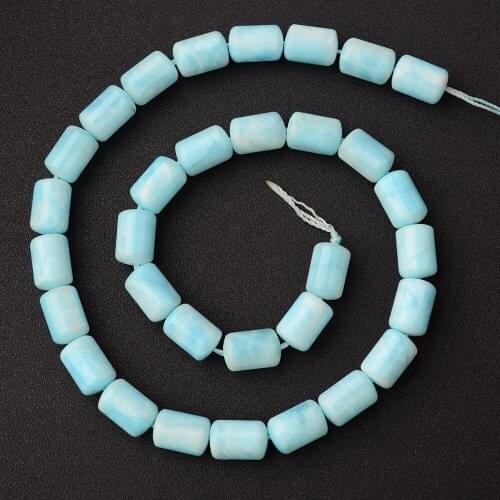 8x12mm Natural cylinder Calamine/Hemimorphite beads stone loose beads for jewelry making strand 15"