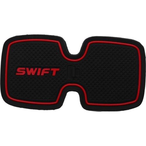 Car Mat for Suzuki Swift 2005 To 2014 Anti Slip Car Door Slot Rubber Latex Groove Mats Interior Cup Cushion Car-Styling