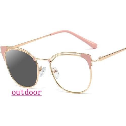 Brand Progressive Multifocal Lens Reading Glasses Women Presbyopia Hyperopia Bifocal Glasses Sun Photochromic eyeglasses NX