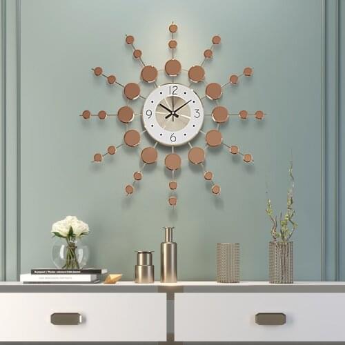 Nordic Modern Household Silent Clock Simple Atmosphere Personality Art Creative Fashion Living Room Wall Clock