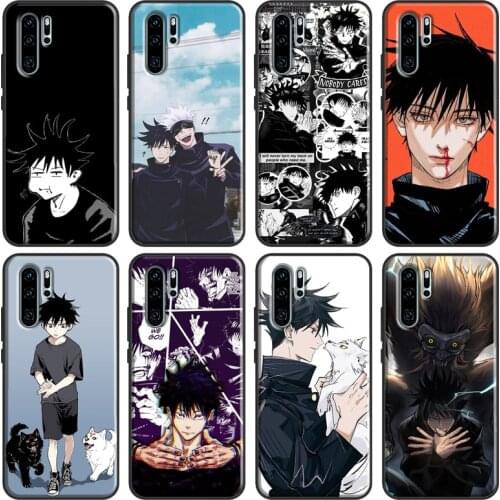 Fushiguro Megumi Jujutsu Kaisen Case For Huawei P20 P30 P40 Lite P Smart 2019 2021 Nova 5T Honor 20 Pro 8A 8X 9X 10i Coque