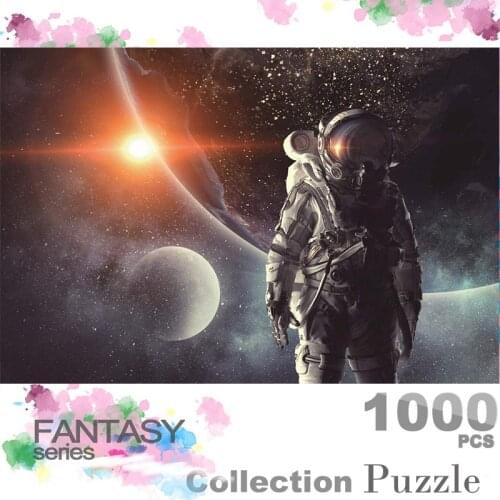 Wooden Puzzle 1000 Piece jigsaw puzzle Adult Kids Educational Intellectual Decompressing Family Children Puzzle Game In Space