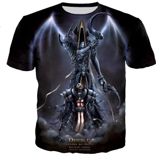 Diablo 3 Reaper of Soul t shirt men/women 3D printed t-shirts casual Harajuku style tshirt streetwear tops dropshipping