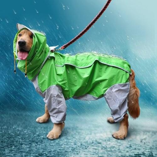 Large Dogs Raincoat With Waterproof Dog Coat Jacket Poncho Rain Cape Clothes For Small Medium Large Dogs Per Rain Coat