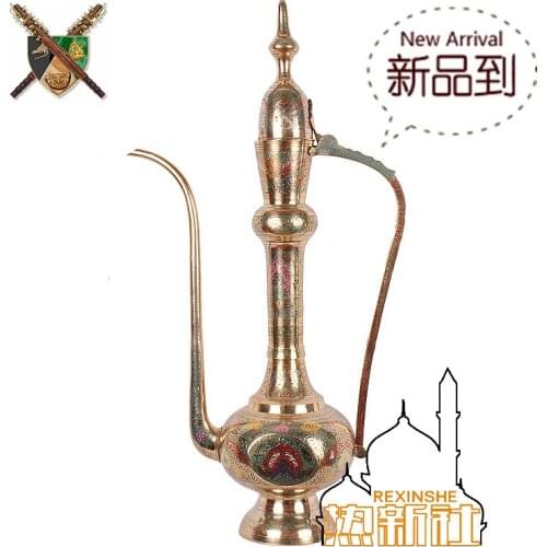 India imported bronze vase handicraft bronze 76 cm tall bronze vase flower pot blue bus