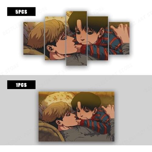 Anime Character Killing Stalking Canvas Print Wall Art Painting Poster Frame Board for Office Decor, Best Gift