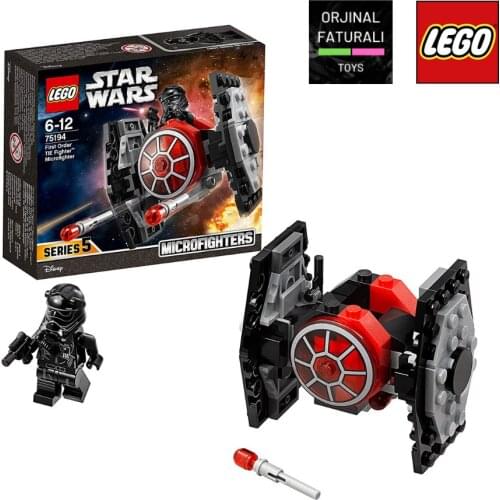 LEGO Star Wars: The Force Awakens First Order TIE Fighter Microfighter 75194 Building Kit (91 Piece)