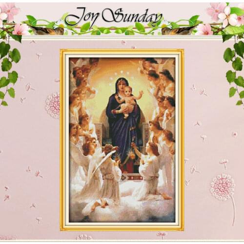 The Virgin Mary and Her Son (9) Counted Cross Stitch 11CT 14CT Cross Stitch Sets Chinese Cross-stitch Kits Embroidery Needlework