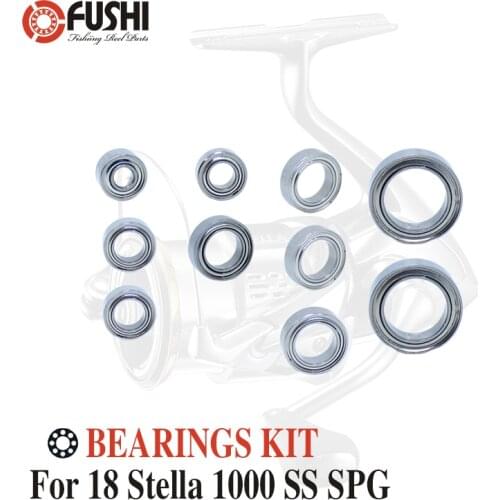 Fishing Reel Stainless Steel Ball Bearings Kit For Shimano 18 Stella 1000 SS SPG / 03796 Spinning reels Bearing Kits
