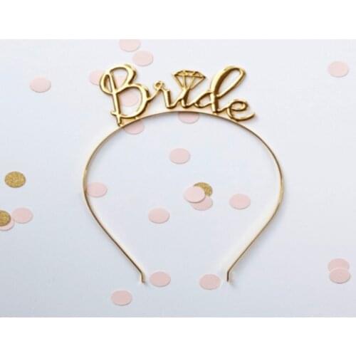 Bride Metal Crown Hen Party Crown Gold Color wedding bride mariage хна henna