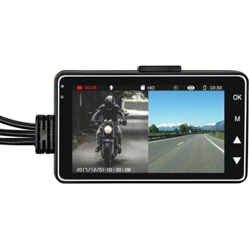 2019 New KY-MT18 Motorcycle Dash Cam With Specialized Dual-track Front Rear Recorder