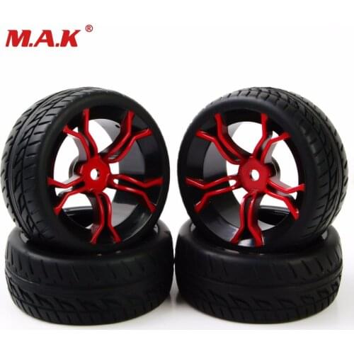 NEW 4pcs/set HPI racing RC car 1:10 flat rally on road car tire tyre wheel rims HSP fit for 1/10 RC car tires parts accessory