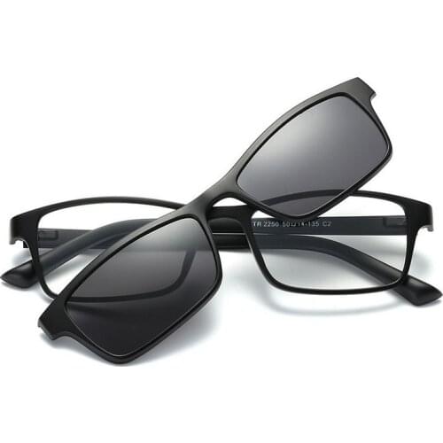 Width-139 New eyewear magnetic clip myopic sunglasses frames men women eyeglasses frames eyeglass frame with clip on sunglasses