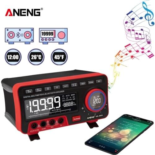 ANENG AN888S Profesional Digital Bench Multimeter 19999 Counts Transistor Tester Auto Range Voltmeter Multifunction Calibrator