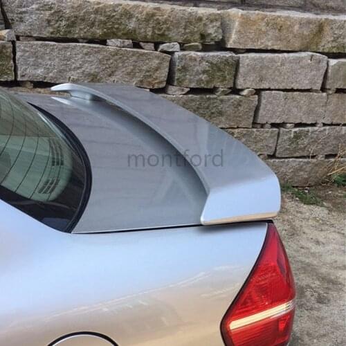 MONTFORD For Mazda 323 Spoiler 2002-2010 ABS Plastic Unpainted Color Rear Trunk Boot Wing Rear Roof Spoiler Car Accessories 1Pcs