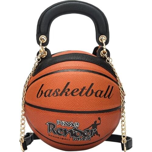 New Arrival Fashion Basketball Shape Handbag Female Spherical Shoulderbag Women Portable Messenger