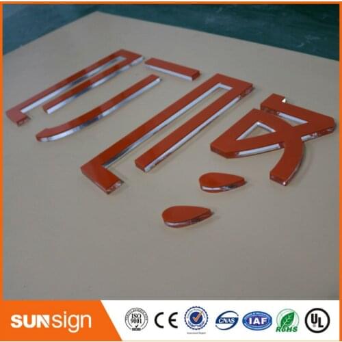 Sunsign custom shop decoration clear acrylic letter sign with vinyl