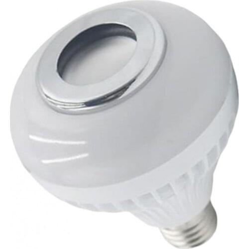 LED Light Bulb Bluetooth Speaker E27 Lamp Wireless - With Remote Control, 132x93.8mm