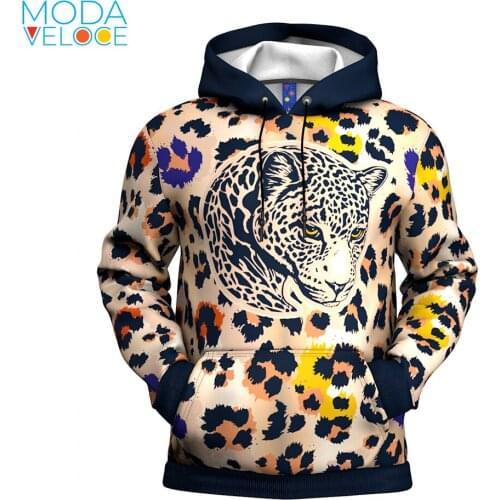3d Animal Chita Tiger Surf Cool Wild Hoodie Sweatshirt Hip Hop Streetwear Men Fashion Casual Harajuku Funny Mens Hoodies